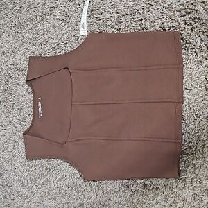Abercrombie soft a&f brown shirt